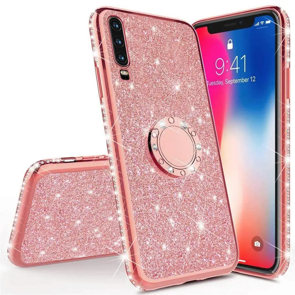 Алмазный чехол для Samsung Galaxy A70 A60 A50 A40 A30 A20 A10 M30 M20 M10 с блестящим кольцом и
