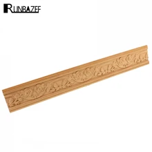 RUNBAZEF nueva madera Etiqueta de madera grabar Onlay apliques de manualidades decoración Vintage para el hogar Accesorios para decoración de boda elegante regalos