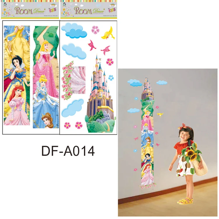 New Cartoon Barbie doll Chart Height Measure For Home/Kids Rooms DIY