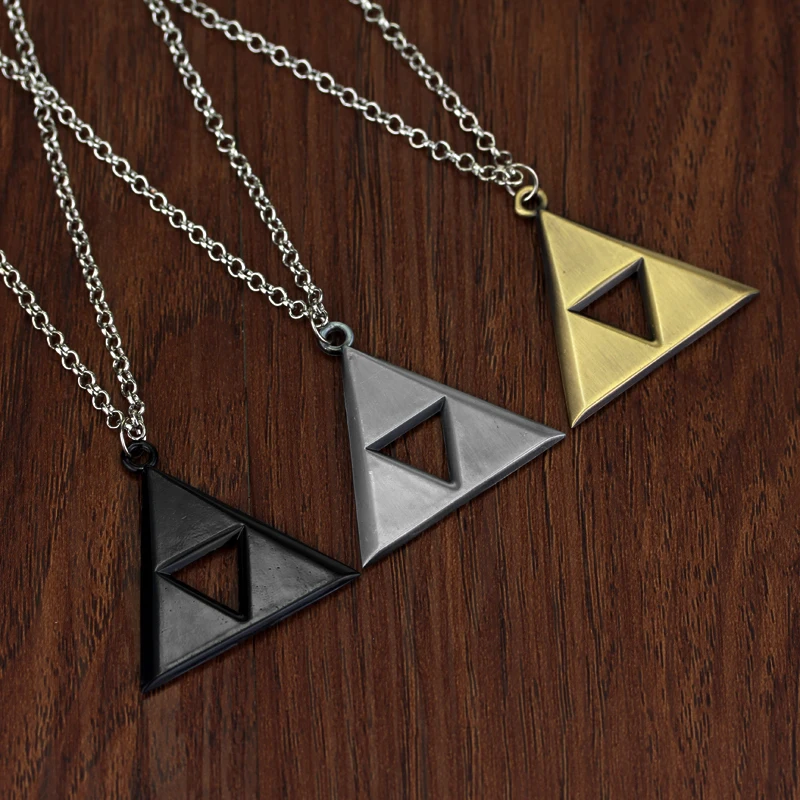 

The Legend of Zelda Triforce Triangle Alloy Pendant Necklace High Quality Gift For Women Man Fashion Accessories Game Jewelry