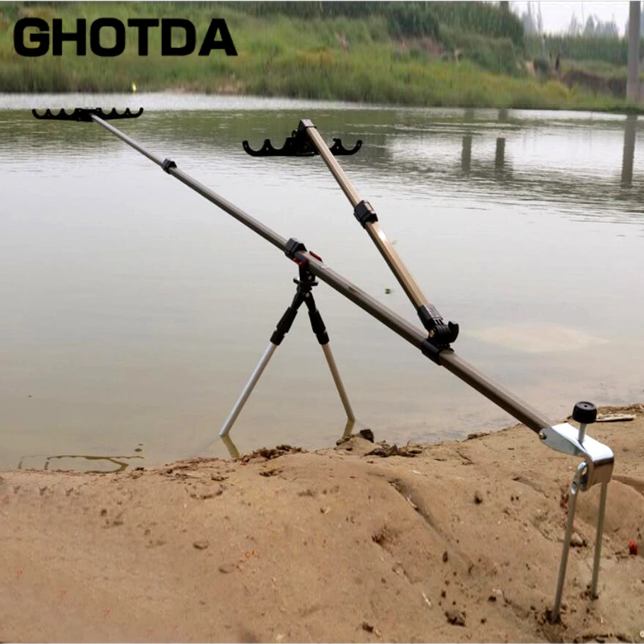 Fishing Rod Holder Adjustable Aluminium 1 5m 1 7m 2 1m Rod Pole Holder Bracket With Support Bipod Fishing Rods Aliexpress