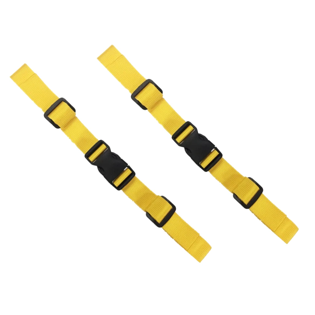 2 Pcs Universal Nylon Backpack Webbing Chest Harness Belts Waist Strap Buckle Gear Clips for Camping Hiking Climbing Accessory