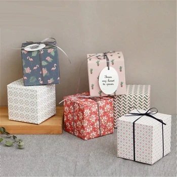 

9*9*9cm white 1holder Muffin packaging 1 cupcake Kraft paper pastry packaging boxes100 pieces/lot