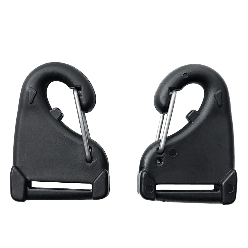 2 Pcs Outdoor Carabiner Hook Buckle Nylon Belt Hang Kayak Accessary Kayak Webbing Snap Hook Nylon Clip Hooks