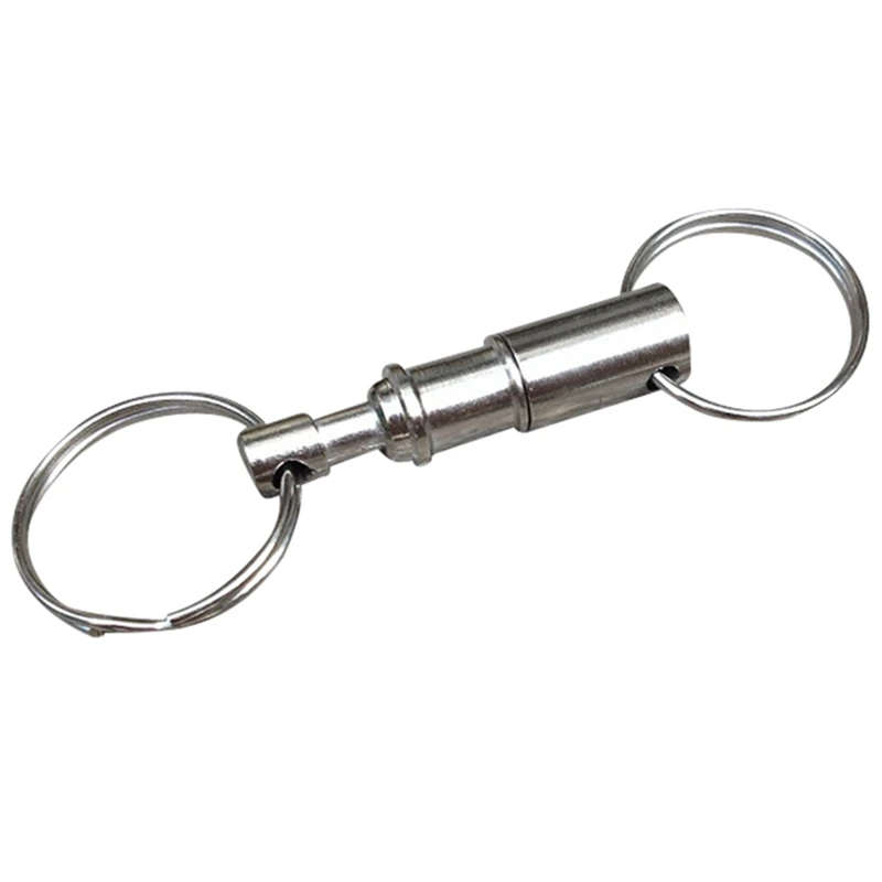 

2019 New Arrival Outdoor Camping Tactical Backpack Key Ring Carabiner Climbing Double Key Ring Locking Hanging Padlock Keychain