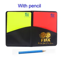 Gojoy Football referee card with wallet Professional Soccer cards plastic Sports referee red and yellow cards Wholesale