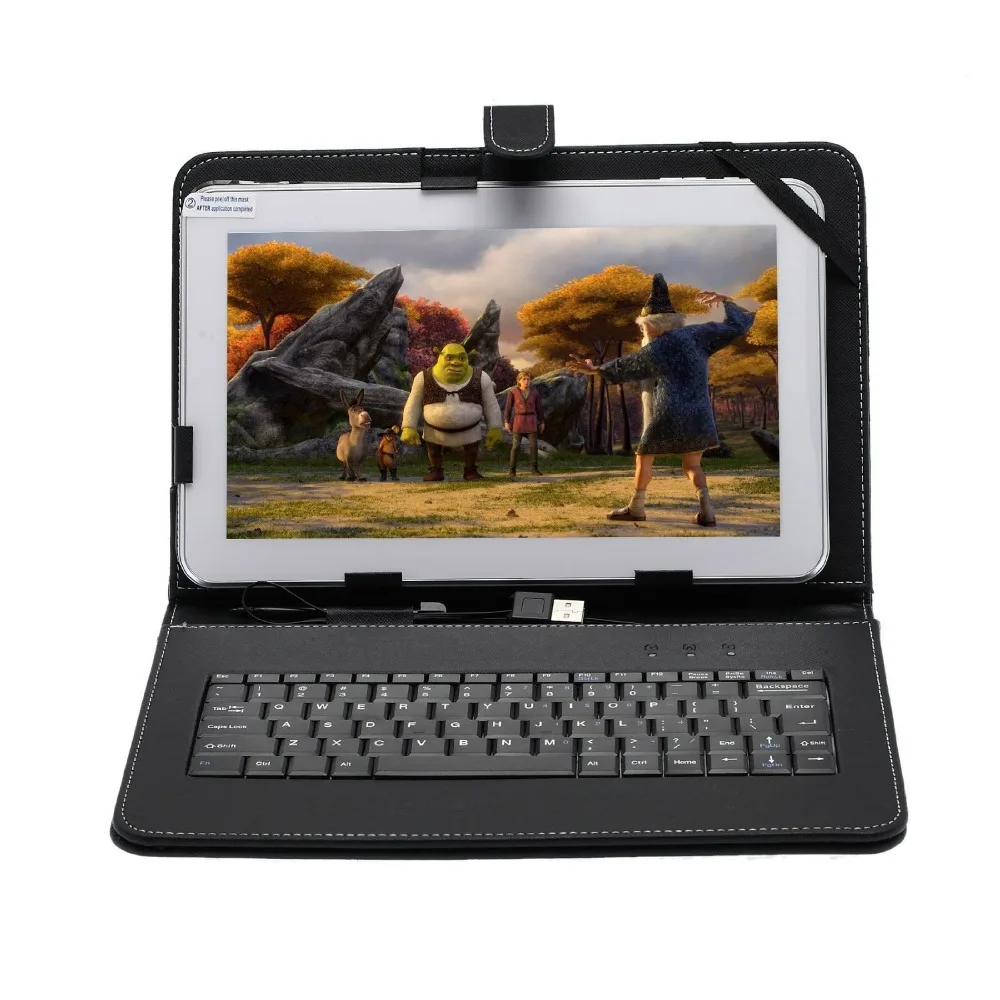 

Boda 10.1 inch Android 4.4 Tablet PC Quad Core Allwinner A64 CPU Dual Cameras with Black Color Standard Keyboard Case