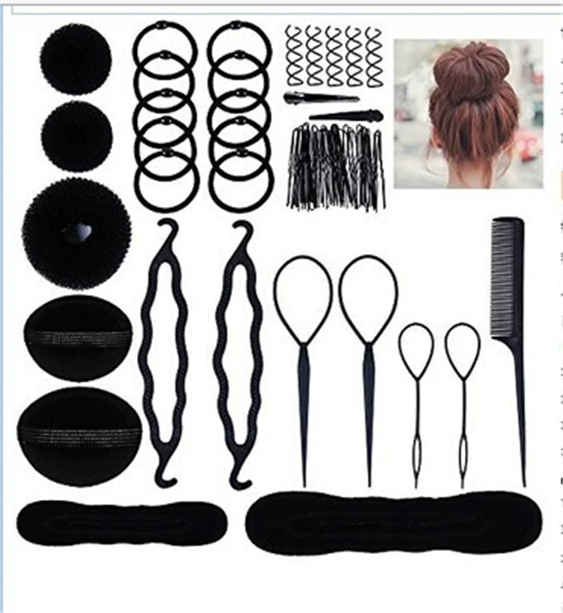 

71Pc/Set Styling Clip Barber Accessories Bun Maker Professional Hair Twist Braid Ponytail Barber Tools Accessories 2019 Hot
