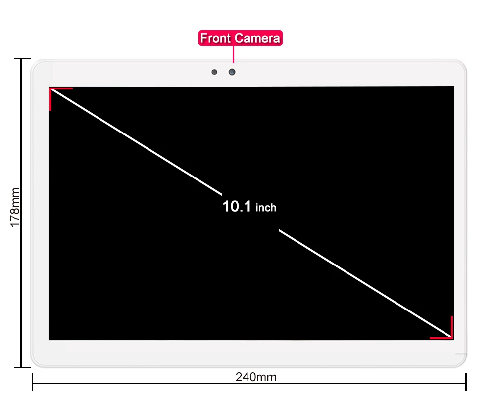 2019 10.1 inch Tablet MTK8752 Octa Core 4GB RAM 64GB ROM Dual SIM 8.0MP GPS Android 8.1 1280*800 IPS the tablet