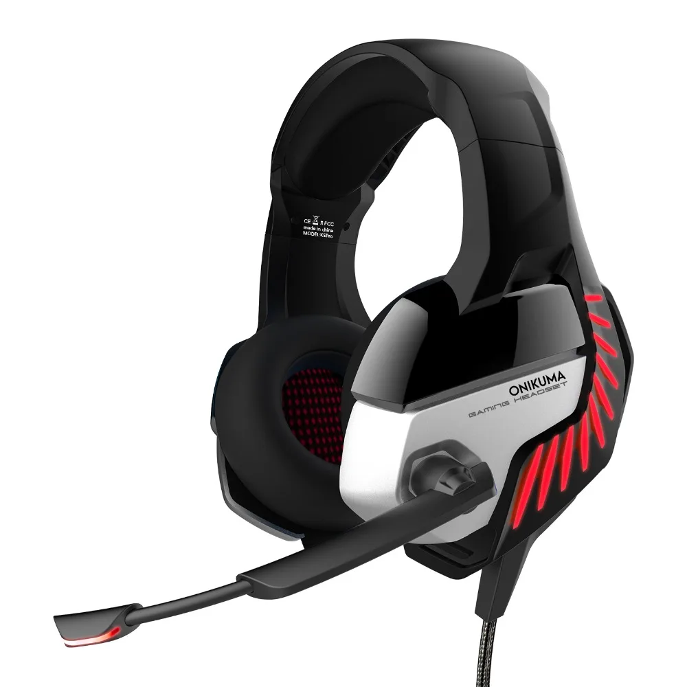 ONIKUMA K5 Pro Casque PS4 Игровые наушники PC Gamer стерео гарнитура с микрофоном+ профессиональная проводная USB игровая мышь