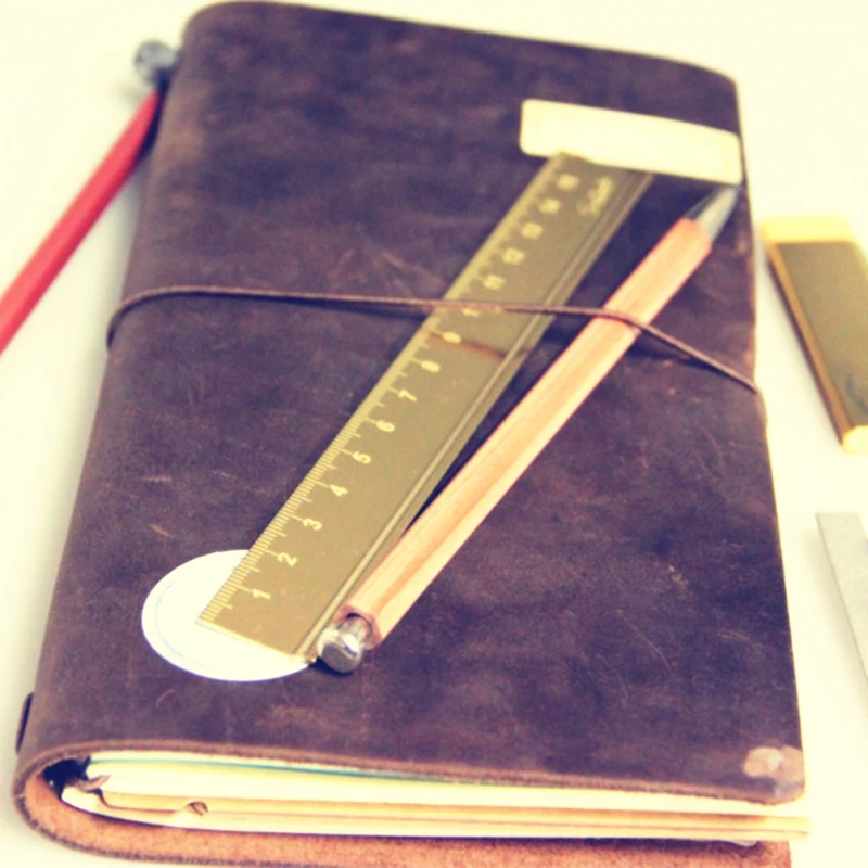 (ET)ERAL Traveler's brass scale ruler. Very beautiful retro travel stationery series. Ancient chinese style stationery no oxidat