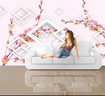 

custom 3d photo wallpaper living room mural square flower 3d picture painting sofa TV background non-woven wallpaper for wall 3d