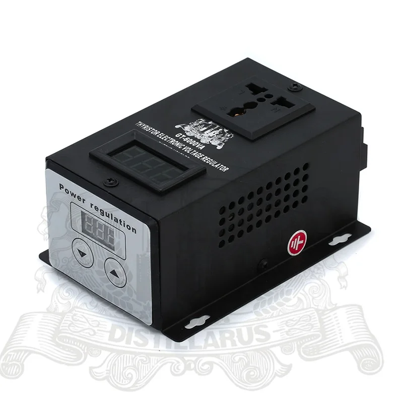 

6000W Thyristor Electronic Voltage regulator 0-220V . REAL Rated power 6000W. Single phase 220V 50Hz
