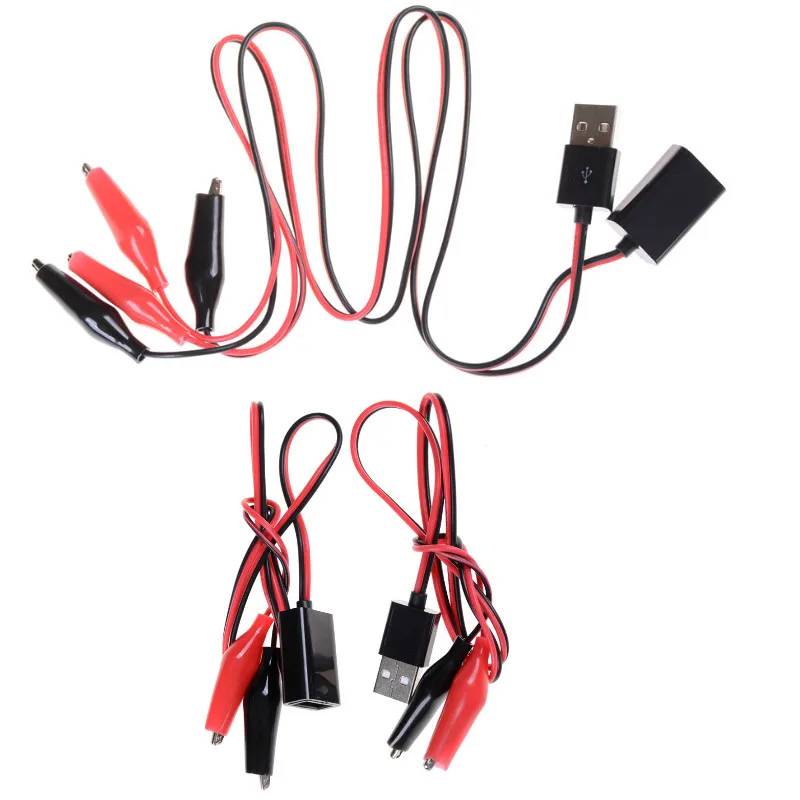 

USB Alligator Clips Crocodile Wire Male/female To USB Tester Detector DC Voltage Meter Ammeter Capacity Power Meter Monitor, Etc