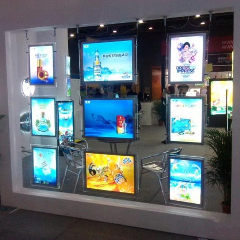 9PCS Single Sided A2 LED Light Panel Estate Agent Window Display