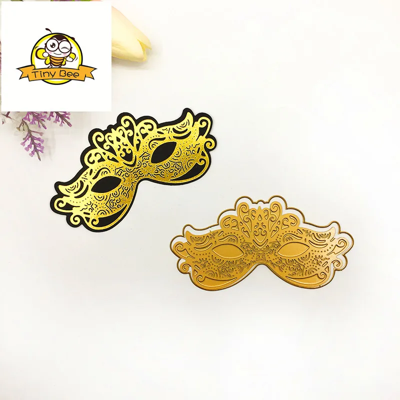 

Party Mask Die HOT FOIL PLATE Metal Cutting Dies Scrapbooking for Card DIY Embossing Cuts New Craft Craft Stencils dies 2019