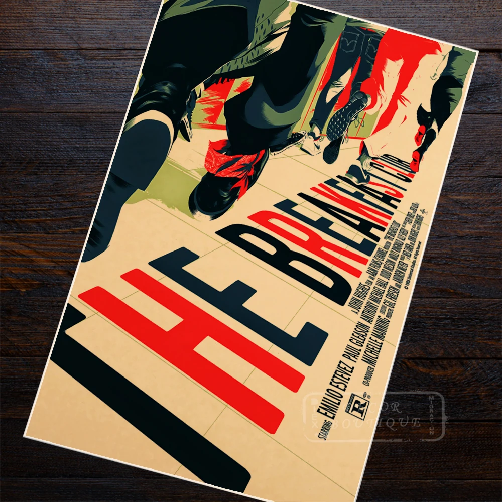 

The Breakfast Club Movie Film Poster Vintage Retro Decorative DIY Wall Canvas Painting Stickers Home Posters Art Bar Decor