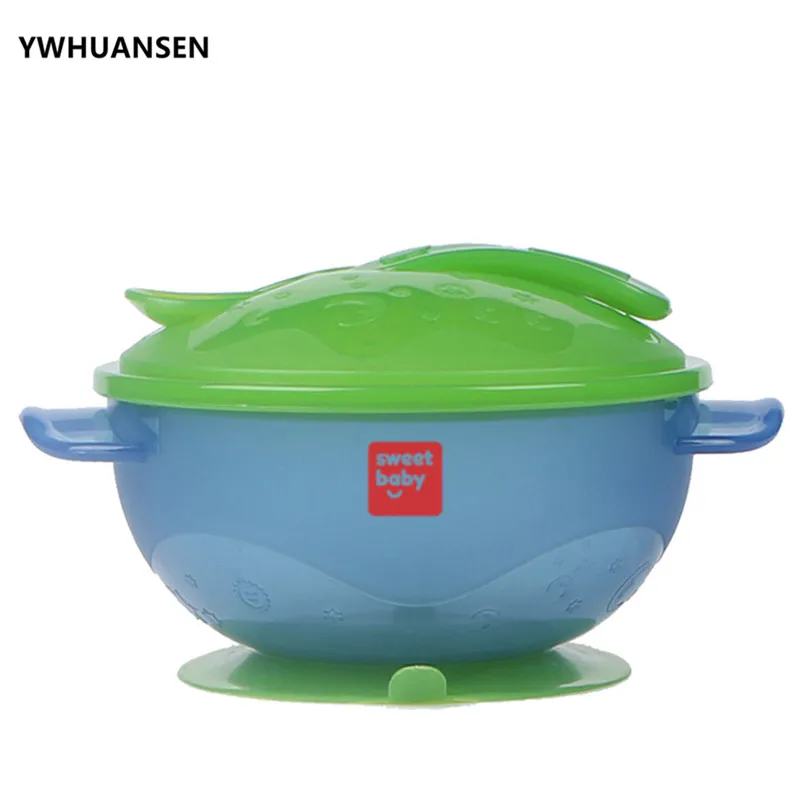 YWHUANSEN Stay Put Suction Bowl &Spoon Set Baby Food Children's Tableware Feeding Utensils Baby Dish For Kid BPA Free Dinnerware YWHUANSEN Stay Put Suction Bowl &Spoon Set Baby Food Children's Tableware Feeding Utensils Baby Dish For Kid BPA Free Dinnerware