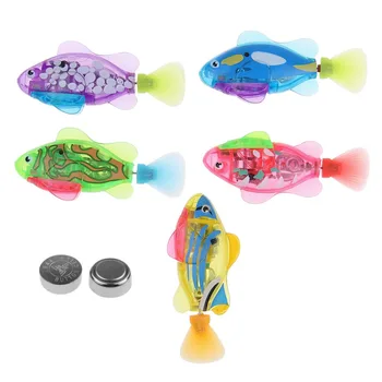 1Pcs Swimming Robot Fish Activated in Water Magical Electronic Toy Children Gift