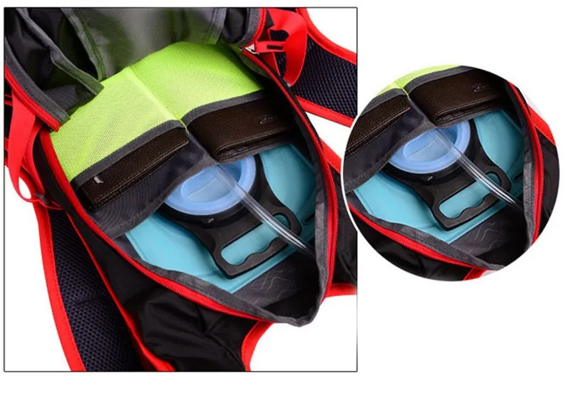 18L Waterproof Breathable Bicycle Backpack Outdoor Sports Riding Travel Mountaineering Hydration Water Bag with Rain Cover (13)