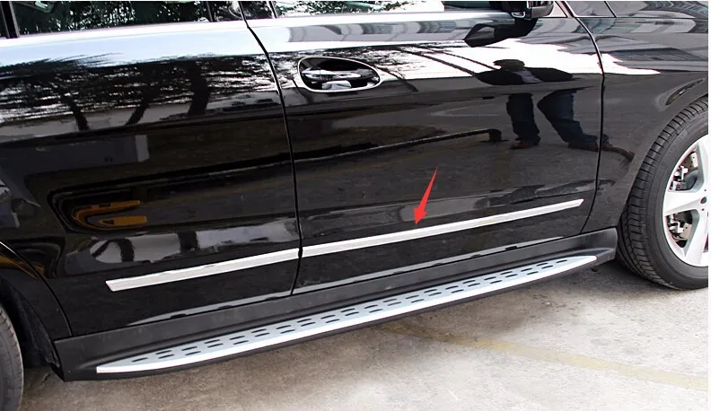 chrome side door molding trim for Mercedes Benz ML accessories car styling  (3)