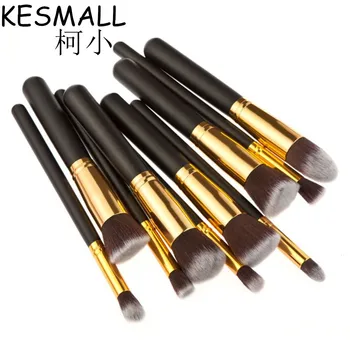 

Makeup Brushes 10pcs Classic Soft Synthetic Professional Cosmetic Makeup Tools Foundation Powder Blush Eyeliner Brushes CO123