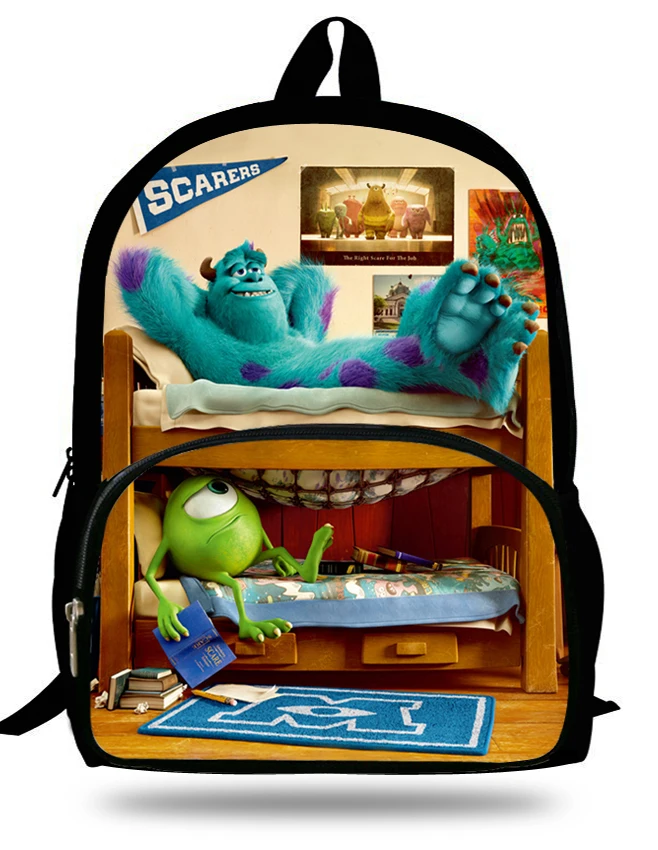 16 inch Mike Wazowski Backpack Children Monsters University Bag Kids