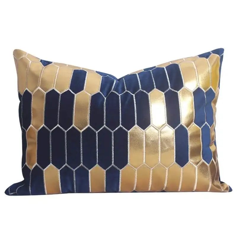 Печать золотой фольгой диван Подушка Чехлы, Ladysdress Home Decor геометрический расцветка наволочки