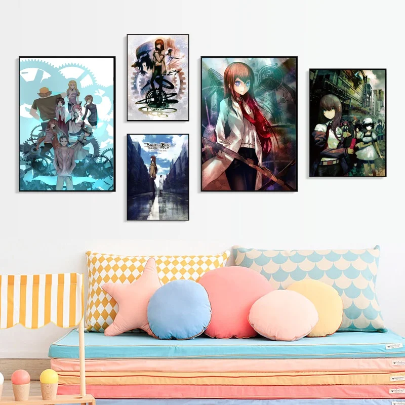 

Anime Steins Gate Silk Art Poster Print Home Wall Decor No Frame