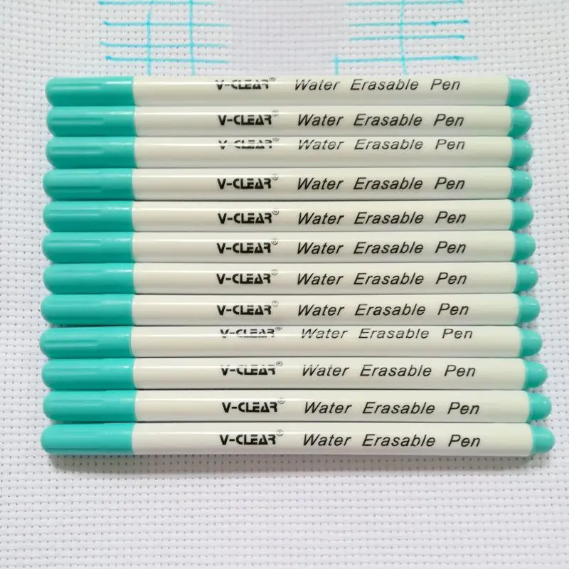 VCLEAR Water Erasable Pen DIY Ink Markers Fabric Marker Pen Cross