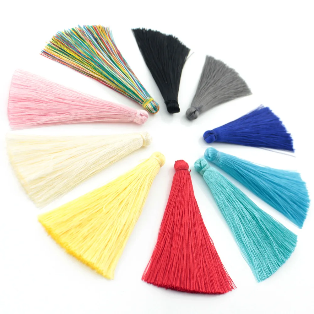 50 pcs Silk Tassels Diy For Tassels Earring Pendant Long Fringed Ribbon