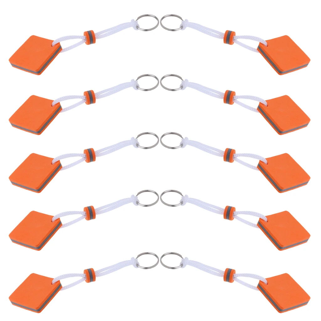 10 штук морской подвесной брелок-поплавок парусный каяк рыболовные аксессуары-квадратный оранжевый