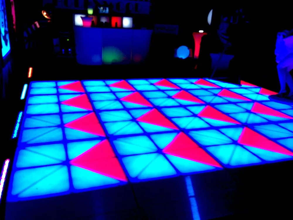 4x4 м DMX RGB танцпол для DJ вечерние украшения led плитка для танцпола