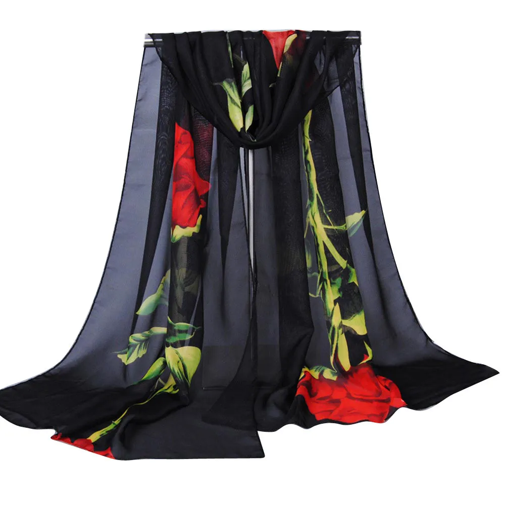 Женские длинные мягкие шифоновые платки и шарфы с принтом бабочки, дизайнерские брендовые Роскошные кашемировые шарфы