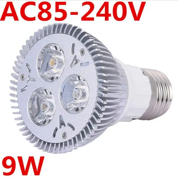 New CREE Par20 LED Spotlight Bulb 3*3W 9W 85 265V Cool White Warm White