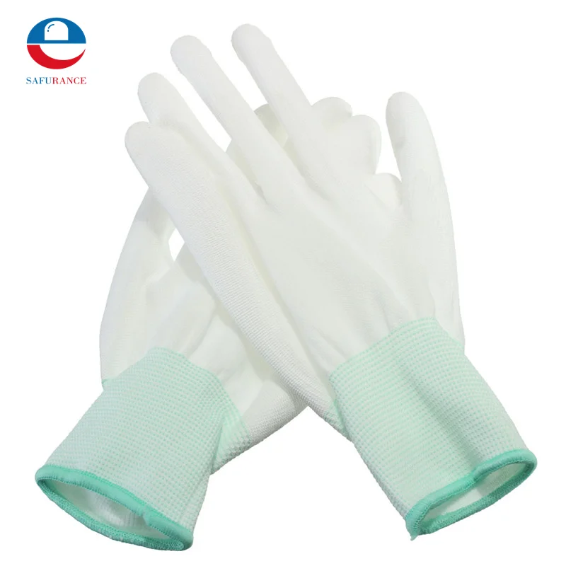 Durable Quality 1 Pair PU For Palm Coated Precision Protective Safety Anti Static Work Gloves S M L XL XXL