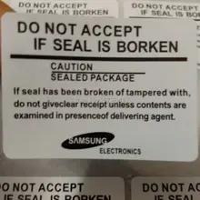 Универсальный мобильный телефон Seal этикетка наклейка Samsung Galaxy S4 i9500 S3 S2 2000 шт./лот