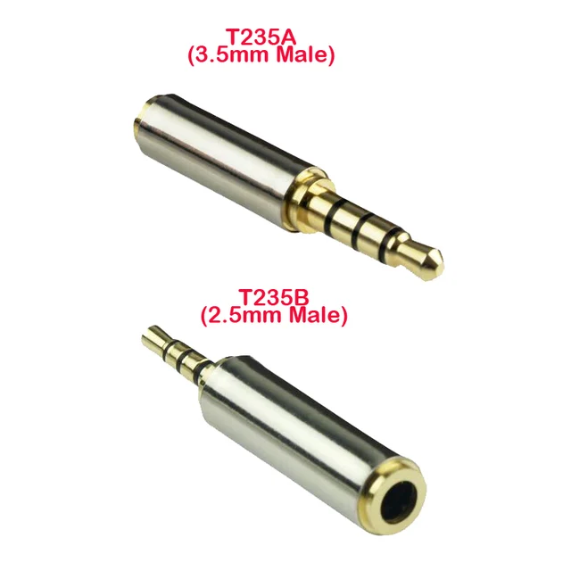 2PCS 2.5 mm Female to 3.5