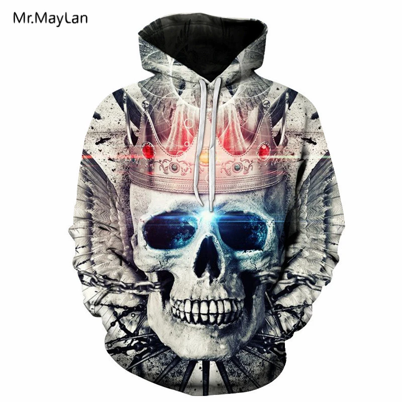 cool skull hoodies