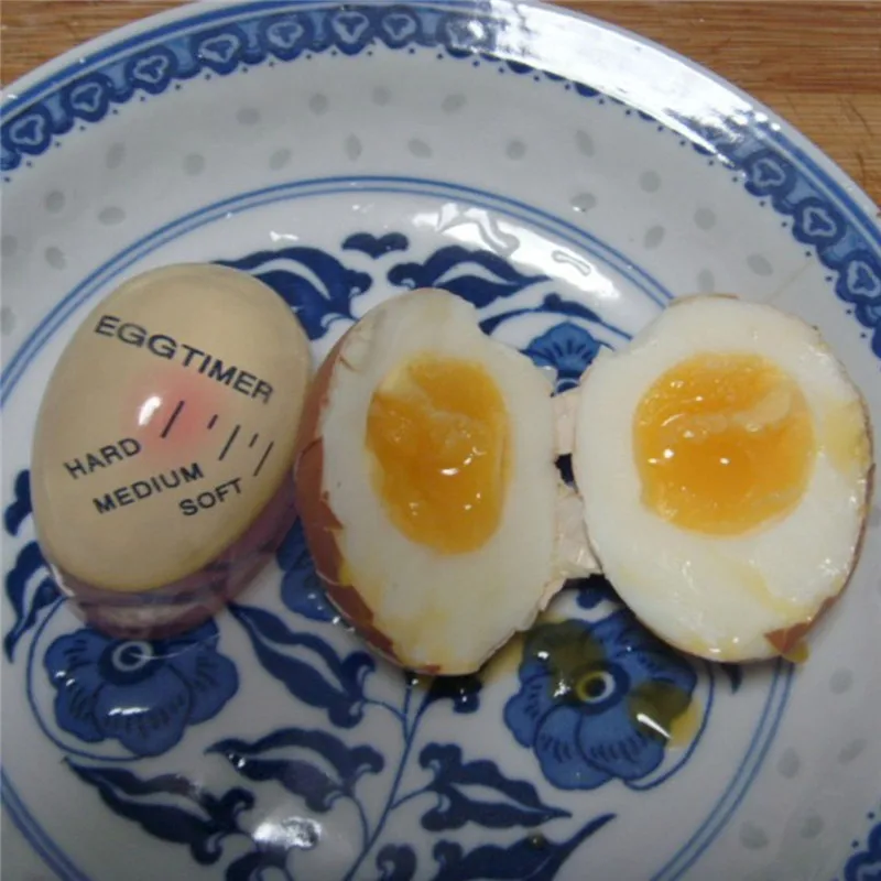 1 шт Яйцо идеально Цвет изменение таймер Yummy мягкий яйца вкрутую Пособия по кулинарии Кухня помощник смолы яйцо таймер красный таймер инструменты