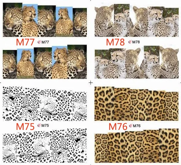30 шт/3 листа 8 типов Тигры и Змеи 3D наклейки для ногтей водные дизайны наклейки для ногтей наклейки для макияжа водные тату Маникюр Инструмент