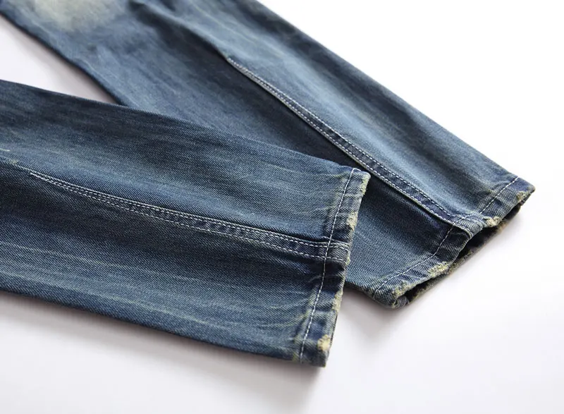 Новое поступление 2017 года модные balplein бренд Для мужчин джинсы Омывается печатных джинсы для Для мужчин Повседневное брюки итальянские