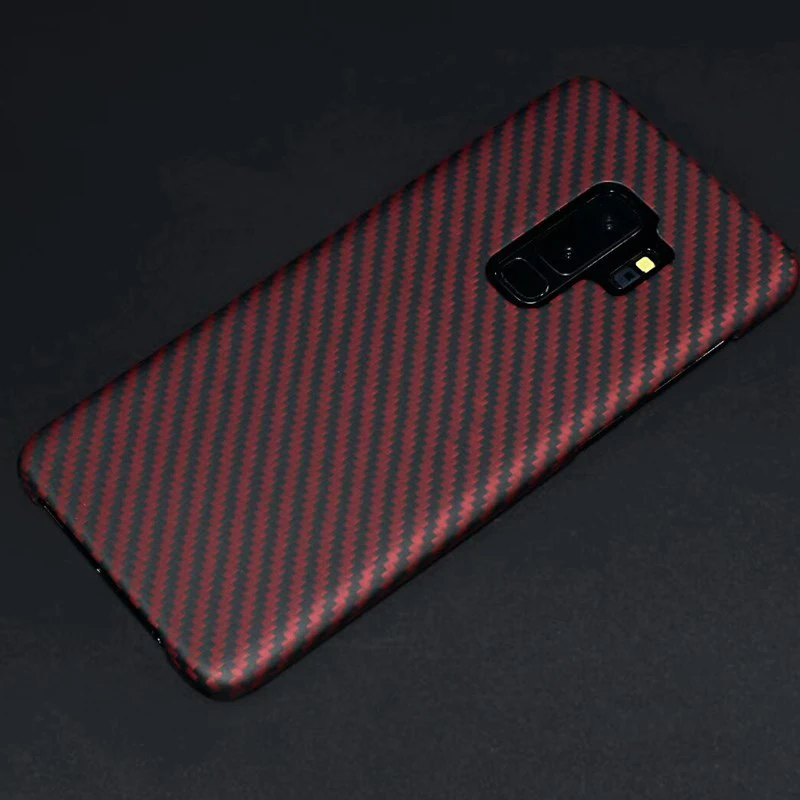 Чехол для samsung S9 Plus, роскошный тонкий жесткий чехол из настоящего матового углеродного волокна, защитный чехол для телефона, чехол для samsung S9