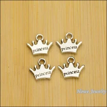 65 шт., винтажный цинковый сплав, античный серебряный шарм, Императорская корона, подвеска, сделай сам, подходит для браслета, ожерелья, металлические ювелирные изделия, аксессуары для изготовления