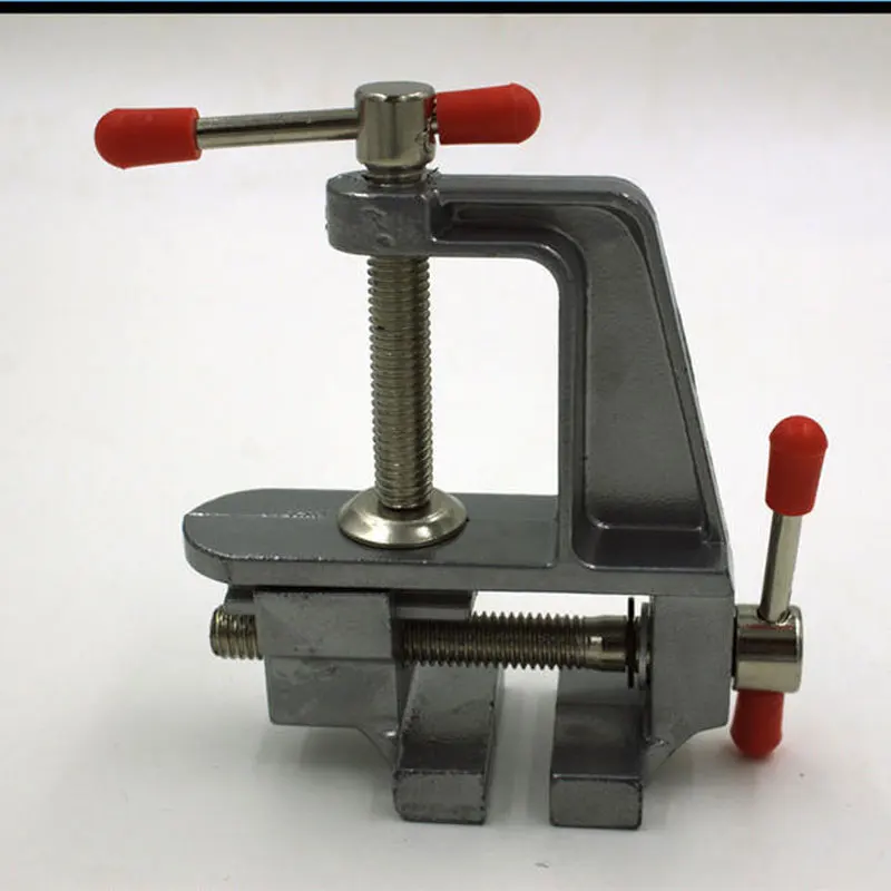 Mini table vise clamp Aluminum alloy walnut clip Flat nose pliers clamp