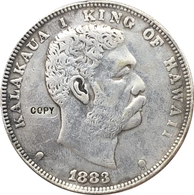 1883 Гавайи долларовая Монета КОПИЯ