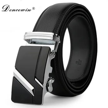 

leather strap male automatic buckle belts for men authentic girdle trend men's belts ceinture Fashion designer women jean belt