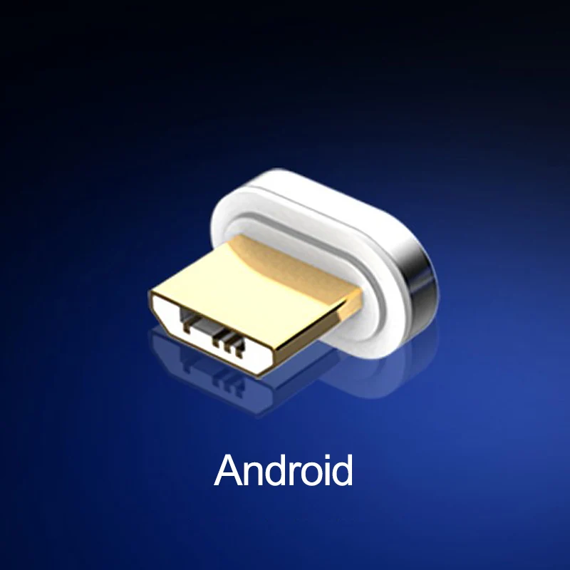 QC 3,0 Магнитный USB кабель 3A Магнитный зарядный кабель передачи данных для быстрой зарядки type C Micro USB C кабель для iPhone samsung Xiaomi huawei - Цвет: Micro Connector