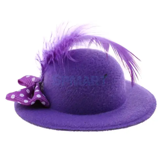 purple felt top hat