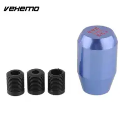 Vehemo новый автомобиль 5 Скорость Шестерни Перестановка ручка синий Алюминий Ноб Racing заменить w/3 адаптер 5-Скорость универсальный стенд
